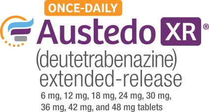 AUSTEDO® XR (deutetrabenazine) extended-release tablets Logo.